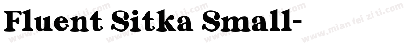 Fluent Sitka Small字体转换